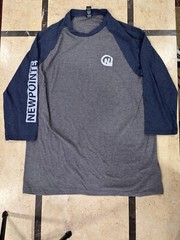 district perfect tri long sleeve Men’s Size Large Gray Blue
