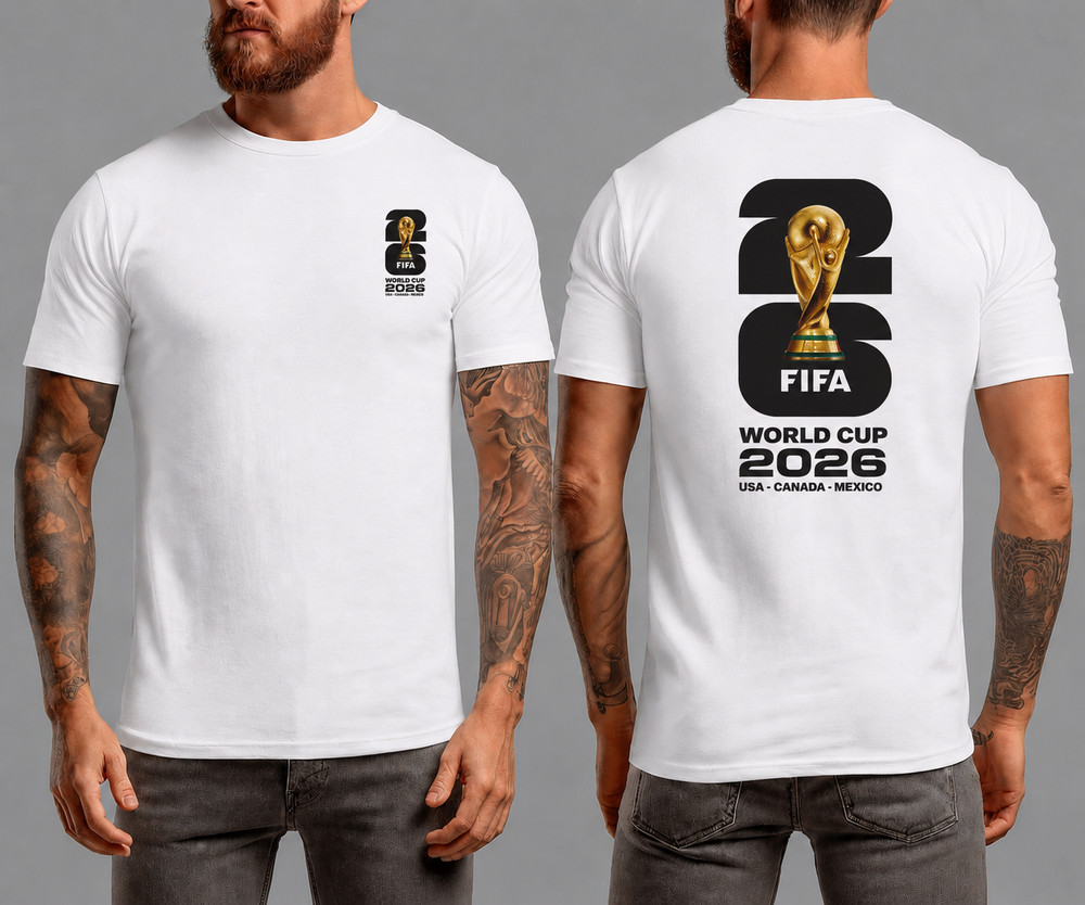 World Cup 2026 T-Shirt Football Soccer USA Worldcup Logo Tee Gildan Softstyle