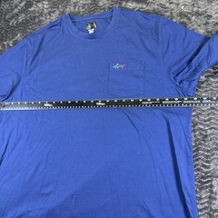 Greg Norman Mens XXL Blue Pocket T Shirt Embroidered Logo Short Sleeve