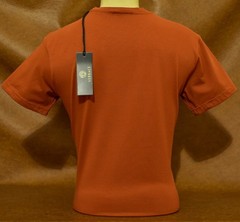 Men’s Versace Medusa Style Rhinestone T-Shirt Rust Luxury Designer US Size Small