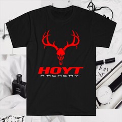 Hoyt Archery Bow Men’s Black T-Shirt Size S to 5XL