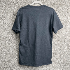 BYLT T-Shirt Men’s Medium Dark Gray Basic Crew Neck Split Hem Lux Short Sleeve