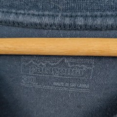 Patagonia T-Shirt Men’s 3XL Navy Blue Hemp Organic Cotton Long Sleeve Pocket