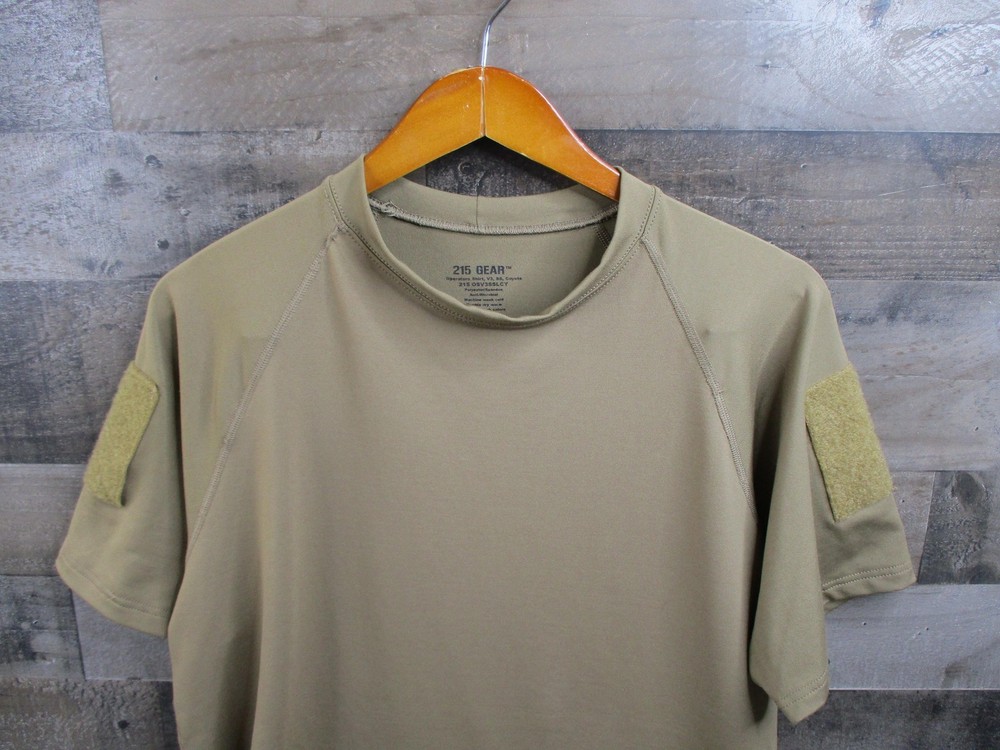 215 Gear Operators Shirt Mens Large Coyote V2 Loop Sleeves Tactical Military