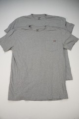 Pair of Mens Dickies Large Gray Heather Pocket Tee Shirts Work Everyday Casual
