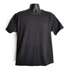 Hanes Comfort Soft Crew Neck Tee Size L Black Cotton Classic Minimal Casual