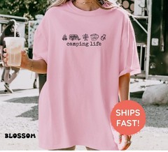 Camping Life Shirts, Camping Shirt, Camper Shirt, Happy Camper T-Shirt