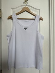 🔥Prada Cotton Logo Summer Tank Top For Men Size L See Pics For Measurements 👀