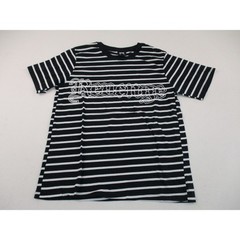 Revenge Shirt Mens Medium Black White Striped Outline Logo