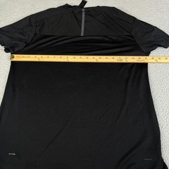 Spyder Active T-Shirt Men Large Black Short Sleeve Crew Neck Performance Stretch