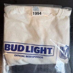 Bud Light T Shirt Mens Large NFL Official Beer Sponsor Minimalist Football Delta
