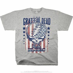 GRATEFUL DEAD U.S. BLUES BEAR AMERICAN FLAG CLASSIC ROCK MUSIC T TEE SHIRT M-2XL