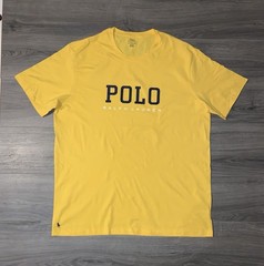 Polo Ralph Lauren Short Sleeve T-Shirt Cotton Yellow Big & Tall Men’s Size 3XLT