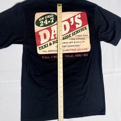 Crazy Shirts Graphic T, NWT, DAD’S, 100% Combed Cotton, Black, Female/Youth, S/M