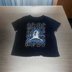 AC/DC Ballbreaker Tour Shirt 1X Heavy Metal Band Graphic Tee Lightning Women HTF