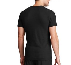 3 PACK POLO RALPH LAUREN STRETCH SLIM FIT COTTON GRAY BLACK CREW NECK T SHIRTS