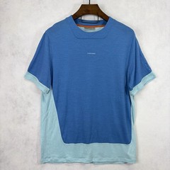 Icebreaker Cool Lite Shirt Mens XXL Blue Mesh Tee Breathable Lightweight Stretch