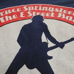 Vintage Bruce Springsteen T Shirt 2003 Fenway Park Concert Blue EL