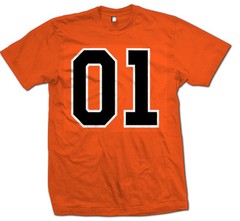 General Lee 01 Men’s Orange T-Shirt Retro Funny Dukes Hazzard Rebel Classic S-5X