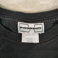 RARE VTG 90s PoorBoy Shirt Faded Worn Sz XL Surfing See Pics