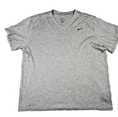 Nike Dri-Fit T-Shirt Men Athletic Workout Gym Boxing Tee Gray Size XXL