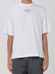 Off-White Men’s White Graphic Crew Neck Pullover Cotton Bandana Skate T Shirt L