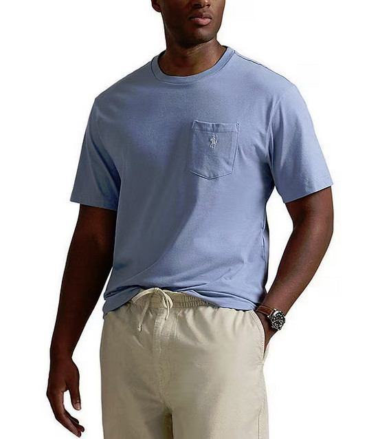 Polo Ralph Lauren Big & Tall Mens t-shirt Pony Logo 2XB 3XB 4XB Blue Orange Blk