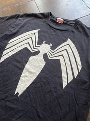 VTG 2000s Rare Black Spider-Man Promo Graphic Tee Marvel Brand 2009 Mens XL