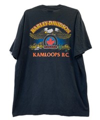 Vtg 1993 3D Emblem Easyriders Harley-Davidson T-Shirt Kamloops BC Size XL #241