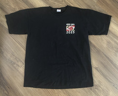 2025 Army Vs. Navy Football Black Graphic Made in USA Tshirt MD Size Large
