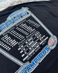 Indianapolis Colts Super Bowl XLI Champions T-Shirt Black NFL Football Tee Size