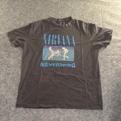 American Eagle Nirvana Nevermind Graphic T-Shirt Mens XL Super Soft Gray Blue