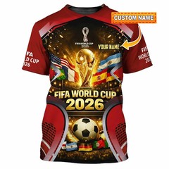 Fifa World Cup 2026 Football 3D Shirt all size reprint VK13317