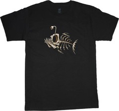 big and tall t-shirt fish bones fishing graphic tee shirt tall shirts for men