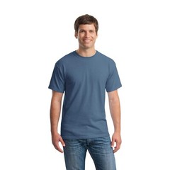 Gildan Heavy Cotton Rib Collar and Taped Neck Assorted Colors T-Shirts Pack of 6
