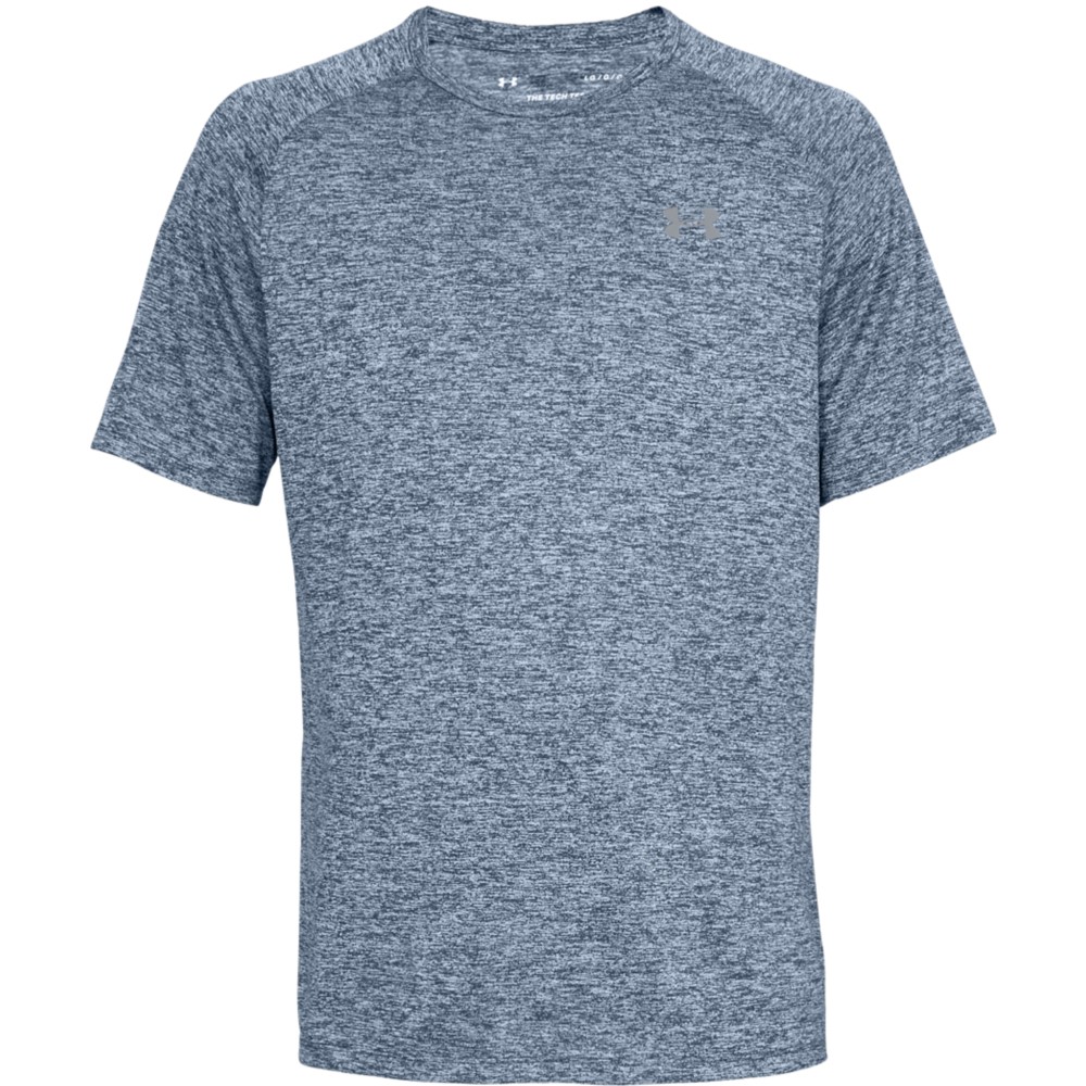 Under Armour 1326413 Men’s UA Tech 2.0 Training T-Shirt, Academy/Steel, Medium