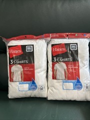 Hanes ComfortSoft 2135 Crewneck Tagless Men’s T-shirt L 3 Pack- White