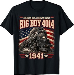 Big Boy 4014 Vintage Steam Locomotive Railroad Train Engine T-Shirt