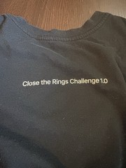 Apple Mindful Minute Challenge & Close The Rings Challenge T-shirt Lot XL & M