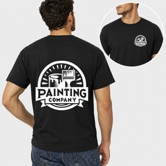 Men Personalised Work T Shirt Custom Trade Company Logo Painter Mechanic Plumber