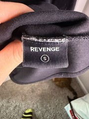 Revenge Embroidered Black T-Shirt
