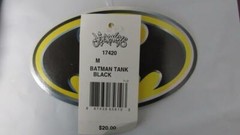 New Batman Licensed Mens Size M Medium Black Tank Top Shirt