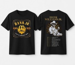Hank Williams Jr Live In Concert 2026 Tour T-Shirt Black