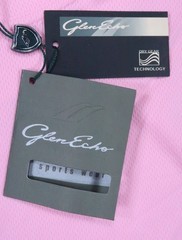 NWT GLEN ECHO vtg pullover t-SHIRT performance mock men small shirt wicking pink