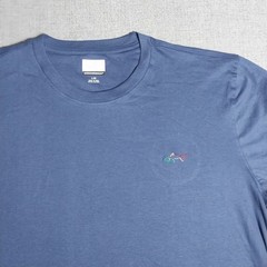 Greg Norman Men’s Crewneck Cotton T Shirt Navy Blue Short Sleeve Large