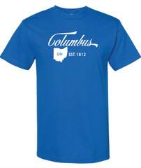 Columbus Ohio State T-Shirt Short Sleeve Graphic Tees Unisex Apparel Design