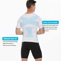 2 Pack Men Compression Slimming Body Shaper Tummy Control Vest Workout Tank Tops