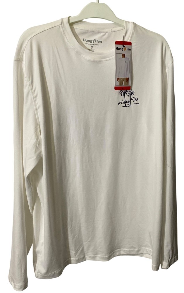 New Hang Ten Men’s Long Sleeve Sun Tee, UPF 50+, Quick-dry fabric, Lightweight