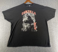 Godzilla T Shirt Mens Graphic Tee 3XL Black Short Sleeve Crew Neck See Pics