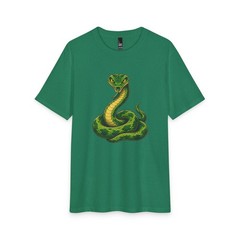 Bold Green Cobra Snake Perfect Tri Tee